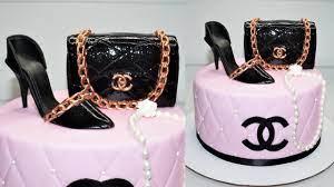 chanel purse cake topper