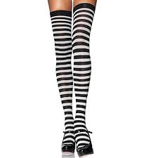 Leg Avenue Womens Plus Size Nylon Striped Stockings Buy