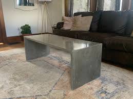 Concrete Coffee Table With Waterfall