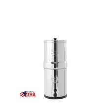 Remove the wing nuts from the base of the black carbon filters. New British Berkefeld Water Filter System Ss W Two 7 White Ceramic Filters Water Filters Water Purification