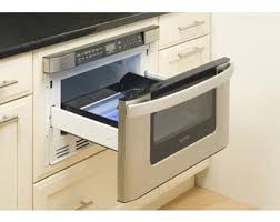 microwave ovens in a kitchen island