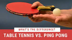 table tennis vs ping pong what s the