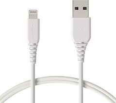 Amazon Com Amazonbasics Mfi Certified Lightning To Usb A Cable For Apple Iphone And Ipad 3 Feet 0 9 Meters White