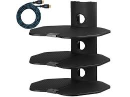 as3b 3 shelf tv component wall mount