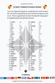 1000 most common spanish words