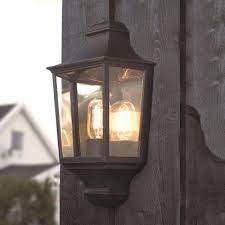 half lantern outdoor wall light off 68