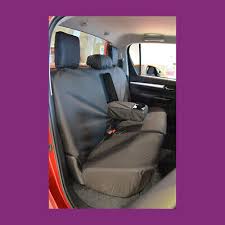 Black Rear Bench Waterproof Seat Cover