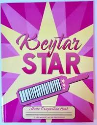 Details About Keytar Star 12 Stave Blank Lined Paper Notebook Music Composition Book 80s Cute