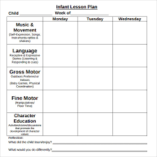 Sample Toddler Lesson Plan 8 Documents In Pdf Word