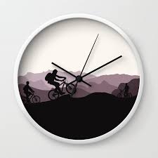 Mtb Mountains Wall Clock By