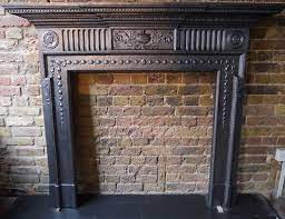 Antique Victorian Cast Iron Fireplace