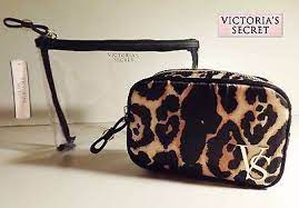 secret leopard cosmetic bag