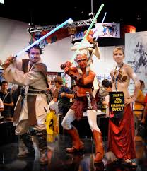 Jedi, Ahsoka Tano and Slave Leia - Comic Con 2008 | Brian Gyss | Flickr