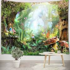 Fairy Tale Forest Wall Tapestry For