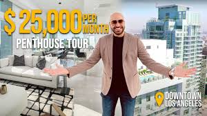 INSIDE TWO $25,000+ PER MONTH Luxury Penthouse apartments in Downtown Los  Angeles (Hope + Flower) - YouTube