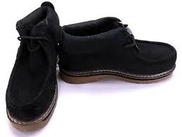 Lugz Shoes Strutt Lo Classic Nubuck Leather Black Gum Boots