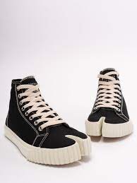 tabi sneakers in fabric with front