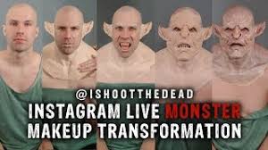 monster makeup transformation