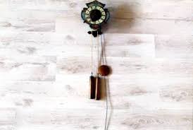 Antique Skeleton Wall Clock In Noble