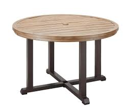 Round Steel Outdoor Dining Table