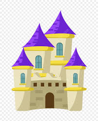 purple roof castle ilration