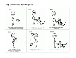 Dog Training Commands Hand Signals Cat And Dog Lovers