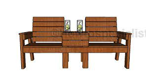 Large Outdoor Double Chair Bench Plans
