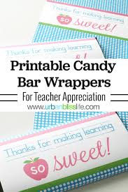Scopri ricette, idee per la casa, consigli di stile e altre idee da provare. Printable Candy Bar Wrappers Teacher Appreciation Urban Bliss Life