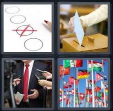 4 Pics 1 Word Answer For Choice Vote Speak Flags Heavy Com