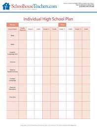 St Individual High School Plan Homeschool High School