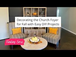 Church Foyer For Fall With Diy Projects