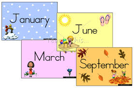 64 Particular Months Printable