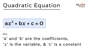 Quadratic Equation Definition Rules
