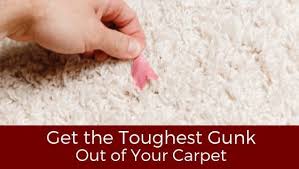 how to get the toughest gunk out of carpet