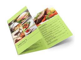 tri fold menus disposable