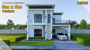small house design 8m x 8m 2 y