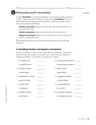 While some connotations could be understood these worksheets have been specifically designed for use with any international curriculum. Denotation And Connotation