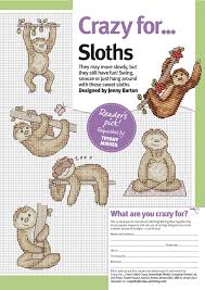 Sloths Cute Cross Stitch Cross Stitch Cross Stitch Patterns
