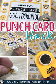 punch cards in the clroom