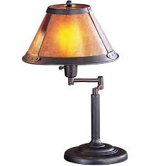 rust swing arm desk lamp portable light