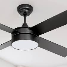 yitahome 48in black ceiling fans with