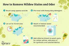 get mildew out of clothes and upholstery