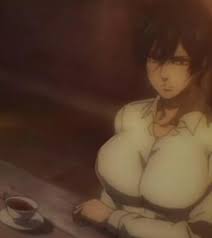 Since Mikasa's tits are growing per episode, this is what it'll look like  by the end of the series : rtitanfolk