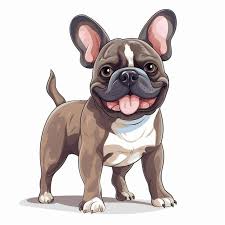 french bulldog dog vector cartoon