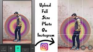 how to upload full size photo on