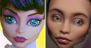 artist removes doll s makeup to give