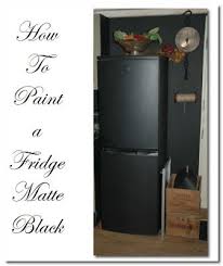 How To Paint A Fridge Matte Black