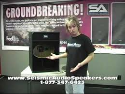 seismic audio speakers empty 18