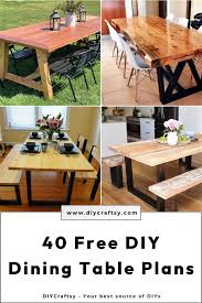 Diy Dining Table Plans You Can Build