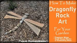 Dragonfly Rock Art For Gardens Texas